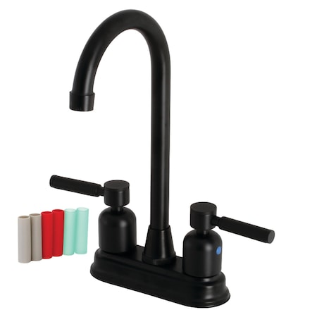 Kingston Brass KB8490DKL Bar Faucet, Matte Black KB8490DKL